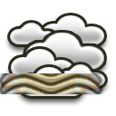 Pluie faible, Brouillard, Nuageux