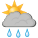 Pluie,  ciel dégagé